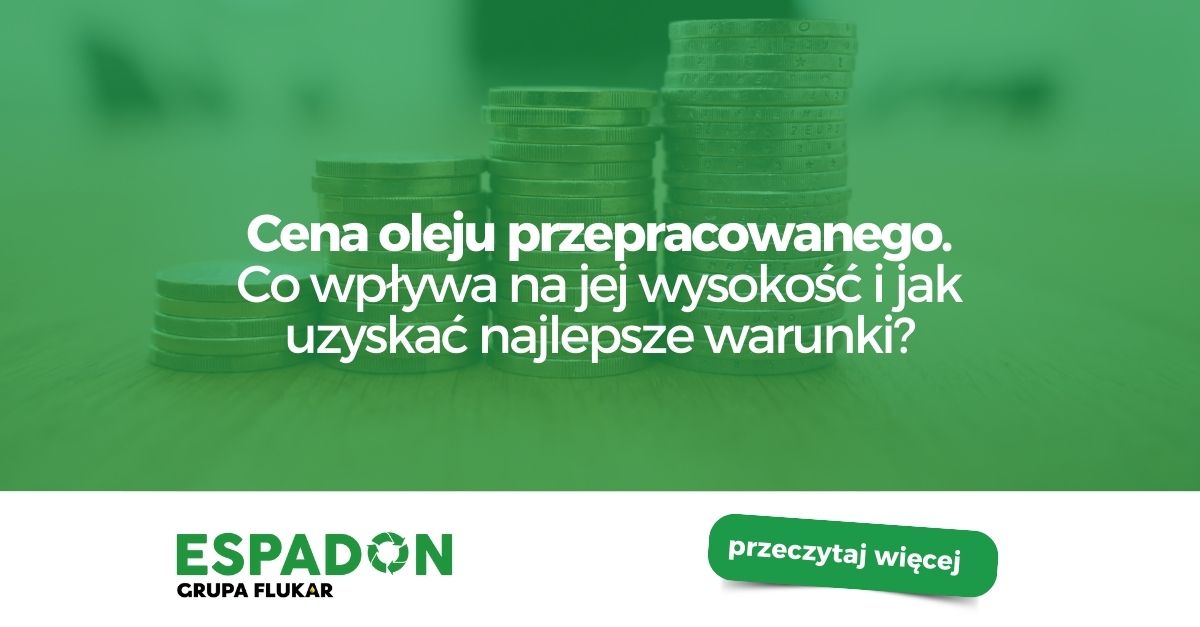 Cena oleju przepracowanego