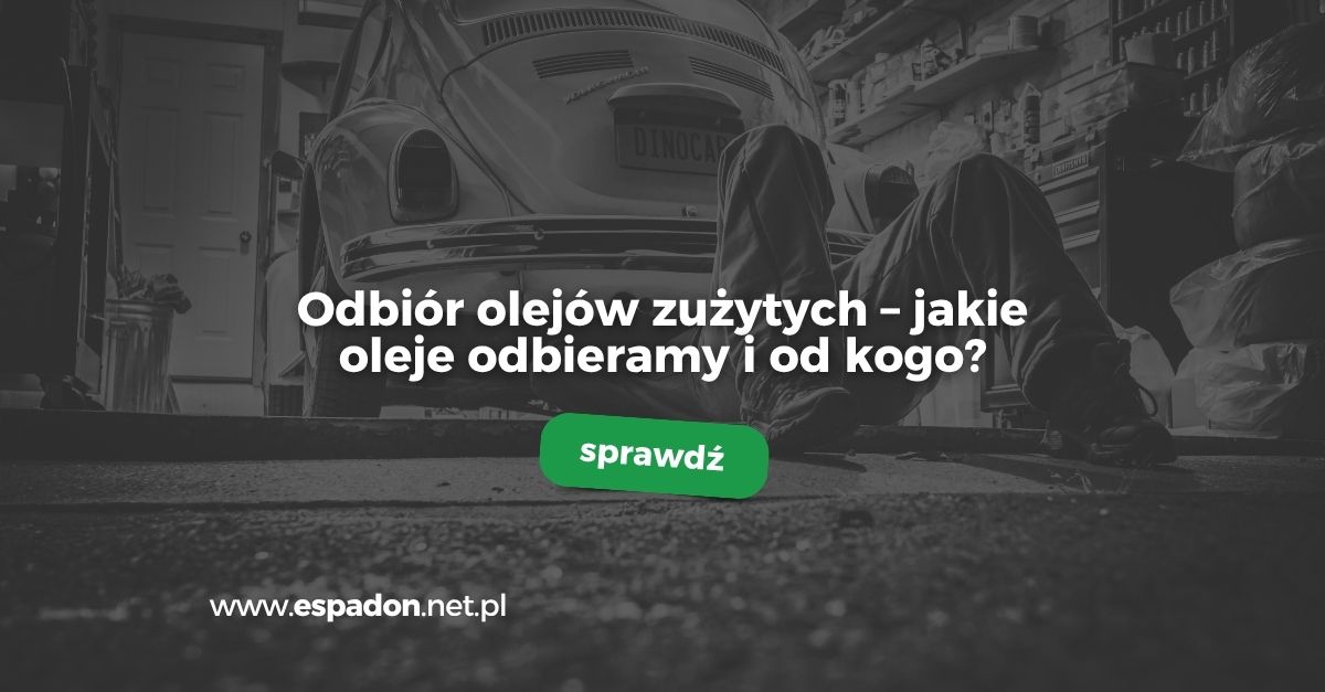 Odbiór olejów zużytych