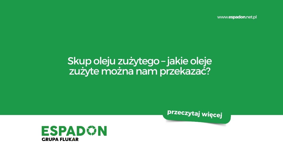 Skup oleju zużytego