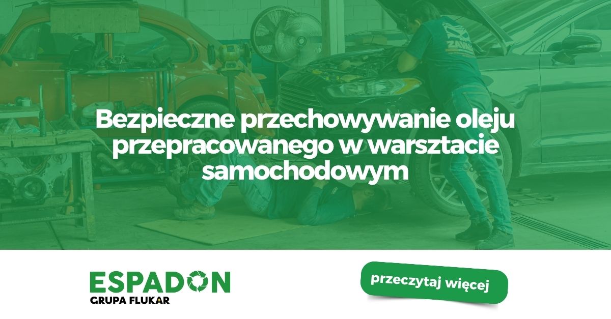 bezpieczne przechowywanie oleju przepracowanego