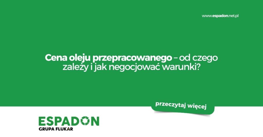 Cena oleju przepracowanego