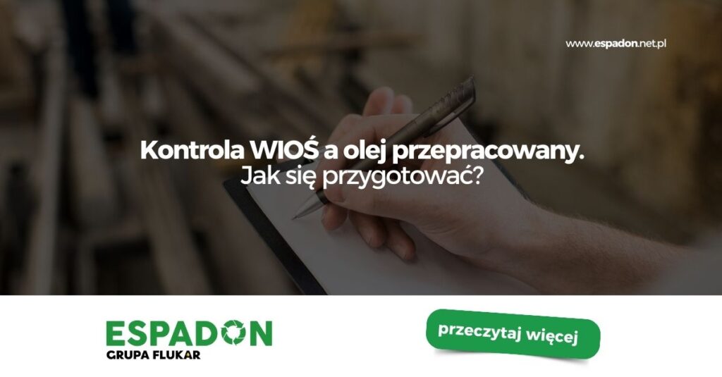 Kontrola WIOŚ a olej przepracowany