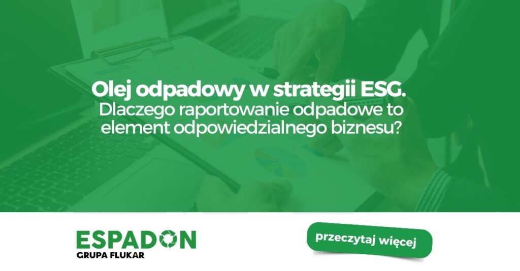 olej odpadowy ESG