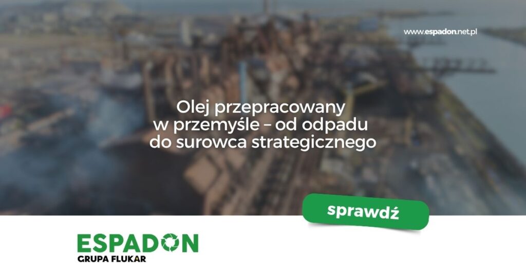 olej przepracowany w przemyśle
