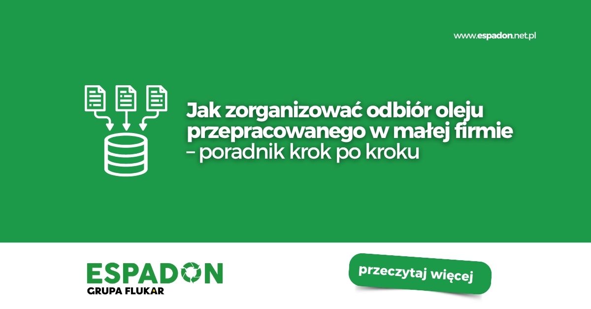 Jak zorganizować odbiór oleju przepracowanego