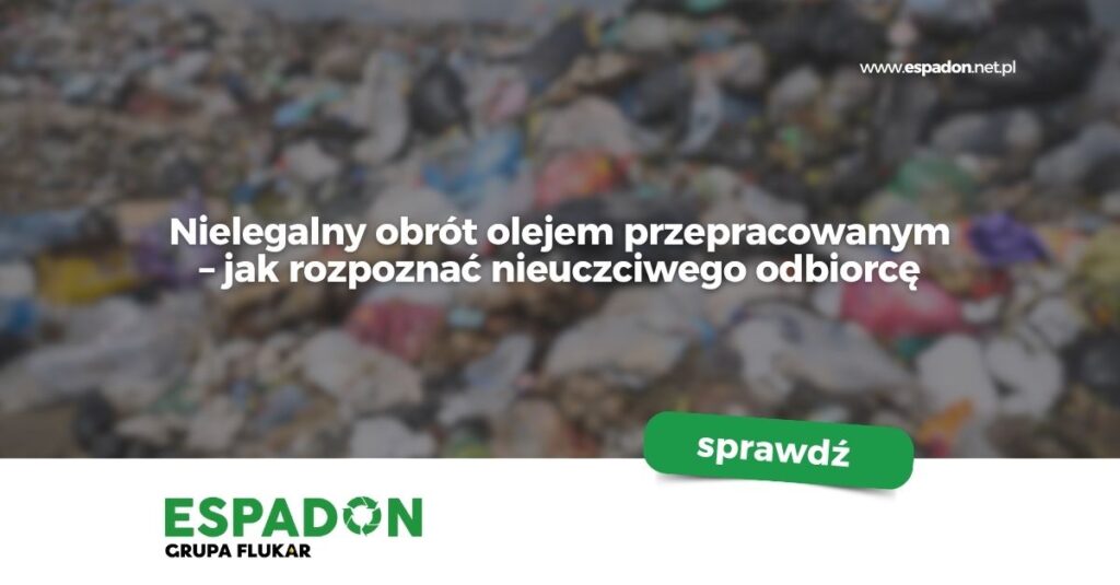 Nielegalny obrót olejem przepracowanym