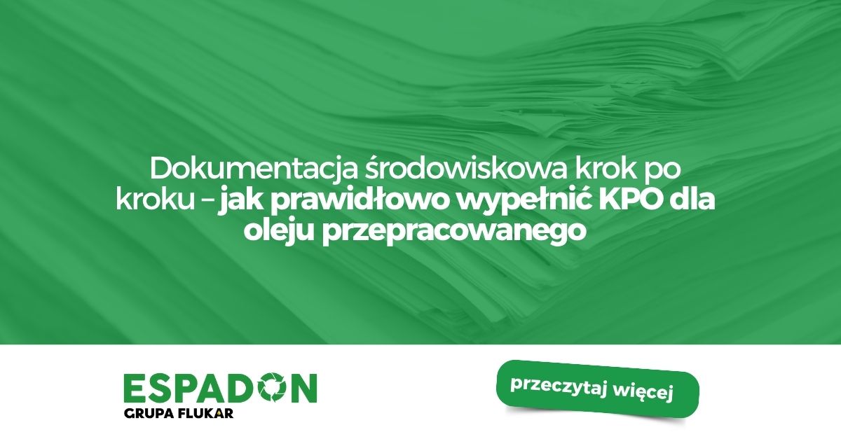 jak wypełnić Kartę Przekazania Odpadu (KPO)