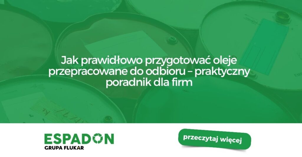 oleje przepracowane do odbioru