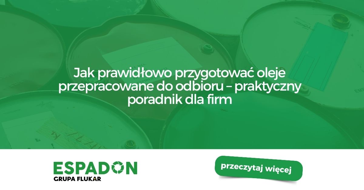 oleje przepracowane do odbioru