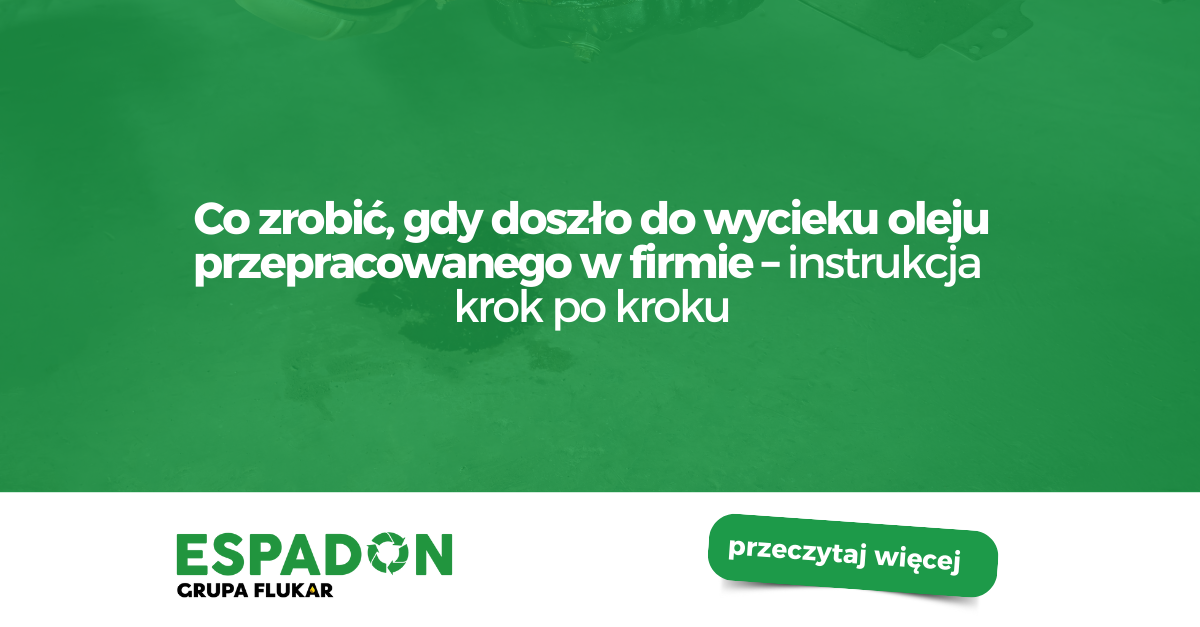 wyciek oleju przepracowanego