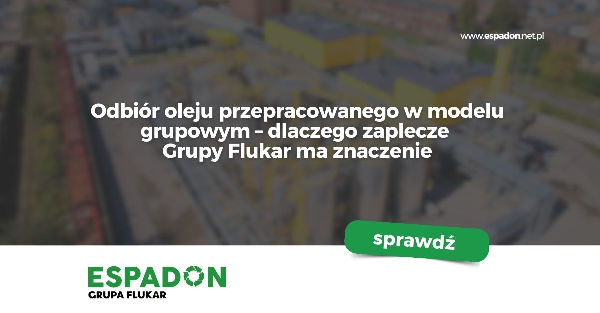 Odbiór oleju przepracowanego w modelu grupowym