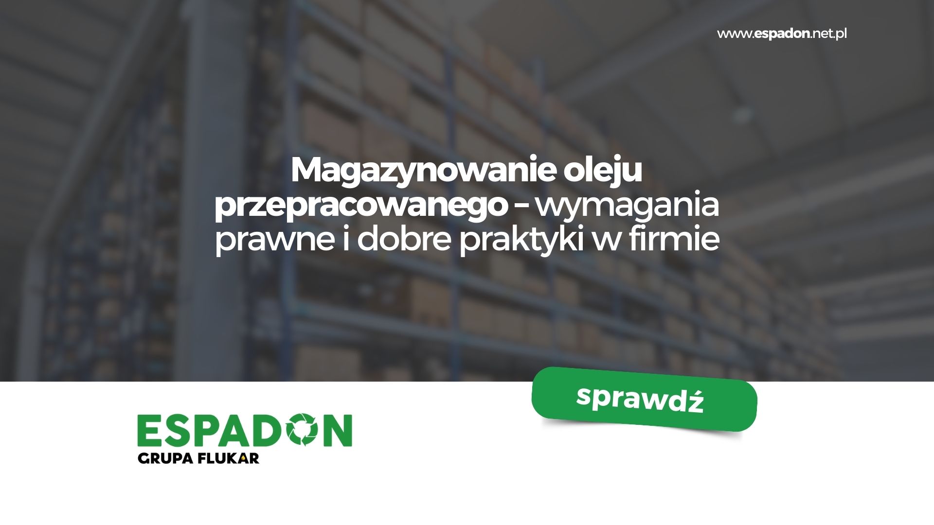 olej przepracowany magazynowanie
