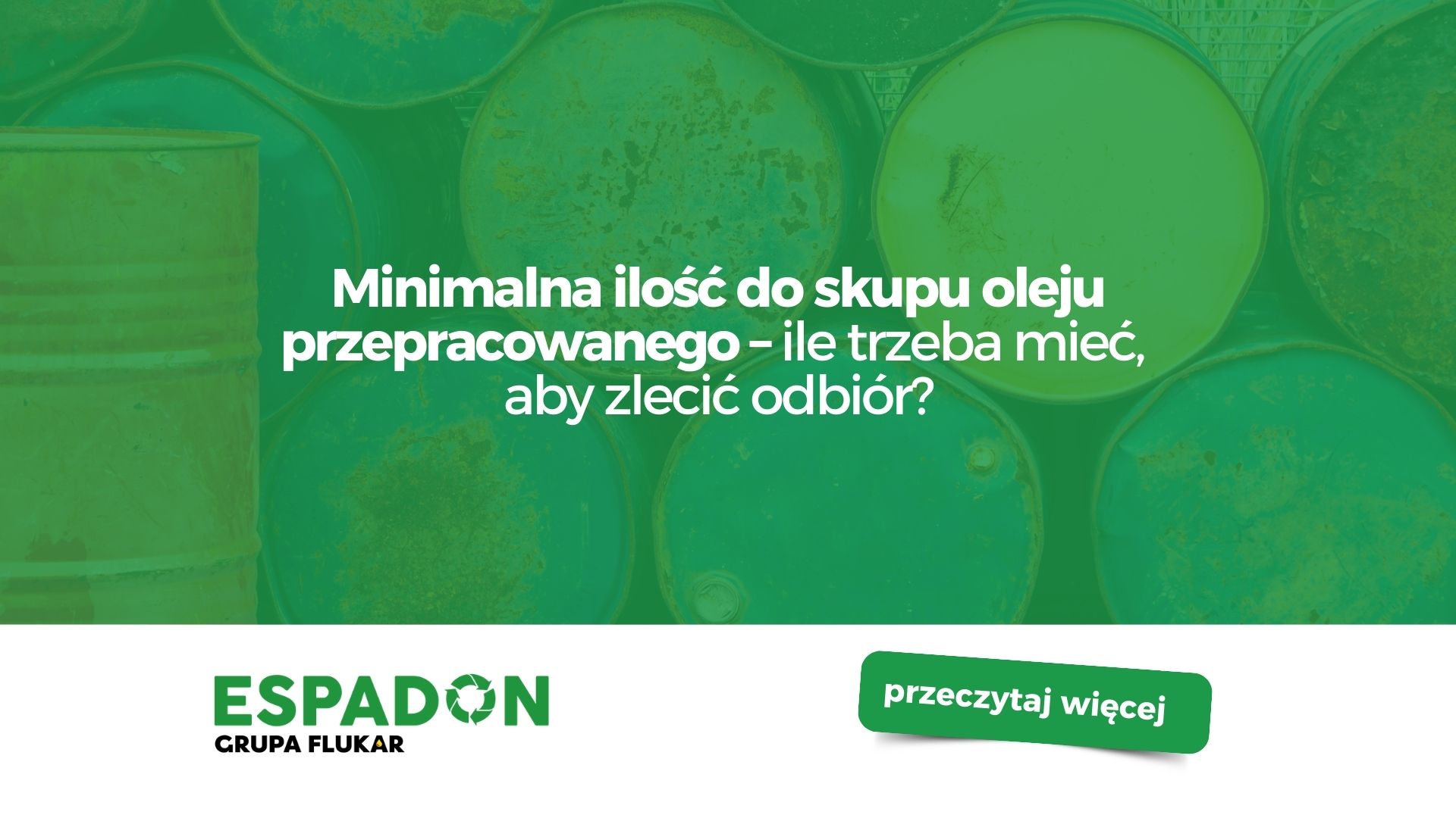 Minimalna ilość do skupu oleju przepracowanego