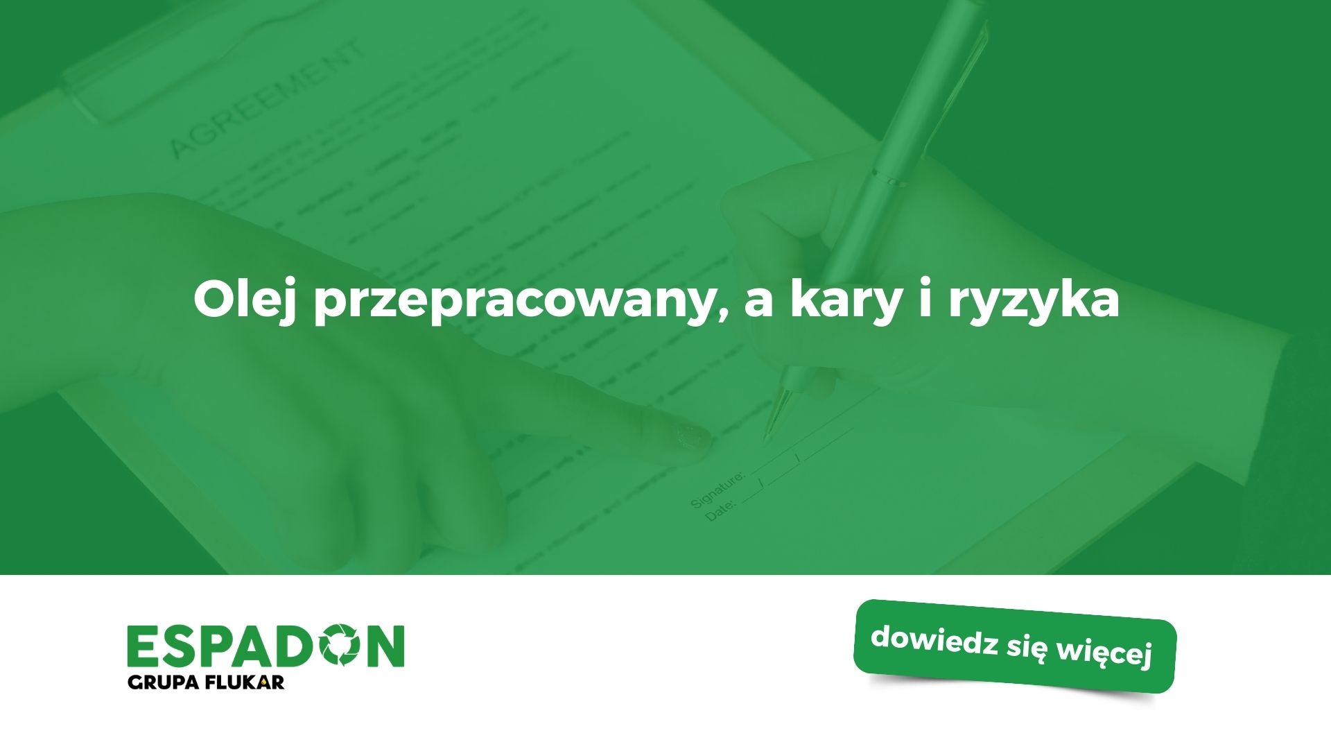 Olej przepracowany, a kary i ryzyka