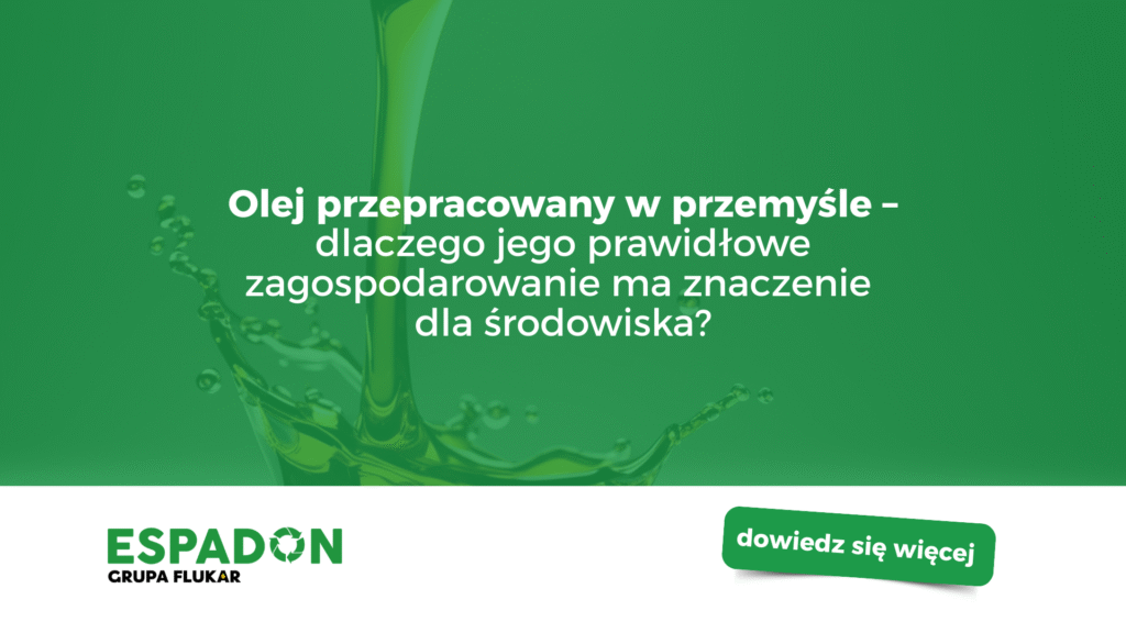 Olej przepracowany w przemyśle