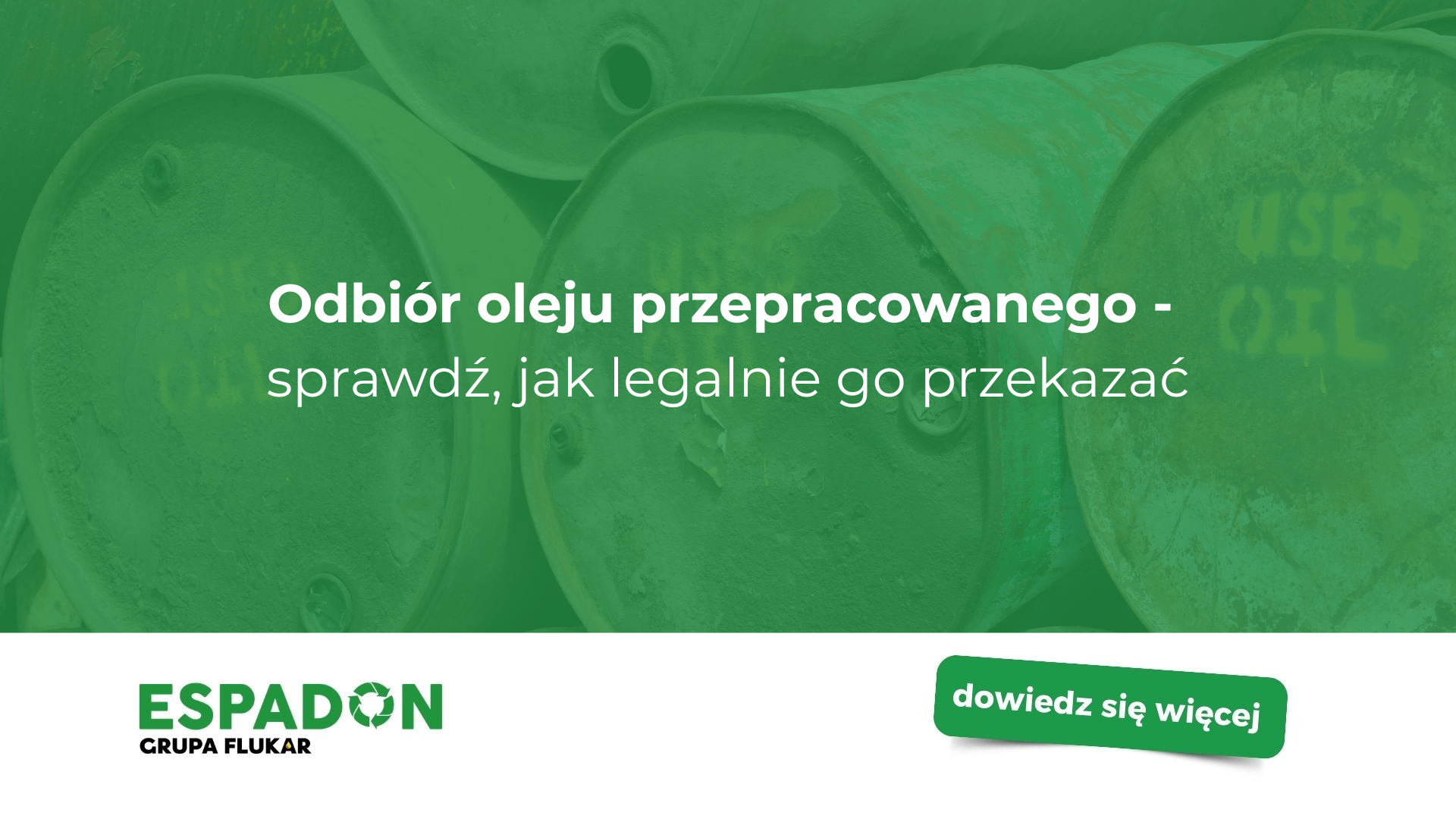 odbiór oleju przepracowanego